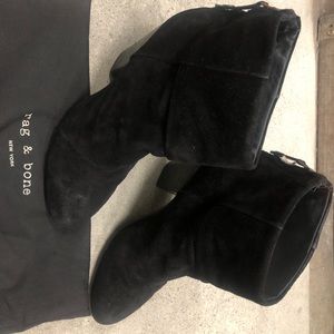 Rag & Bone classic newbury black suede boots